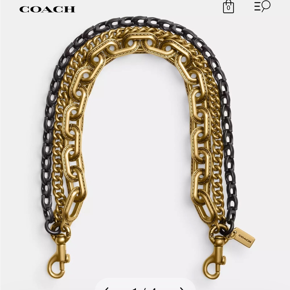 Coach Triple Chain Strap